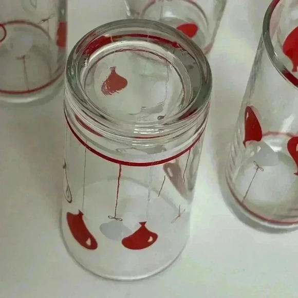 Vintage 70s Collectable Nutella Balloon Design Glass Pitcher and  Tumblers Set - Picture 7 of 14